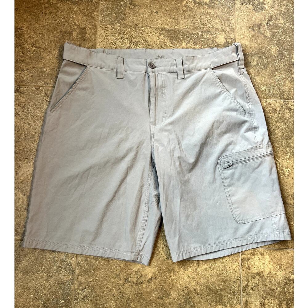 HUK Performance Fishing Shorts- Next Level Fishing Tan Men's size XL